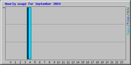 Hourly usage for September 2024